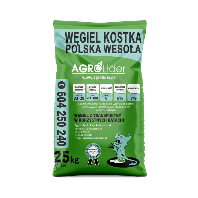 Węgiel kostka Wesoła 1000kg